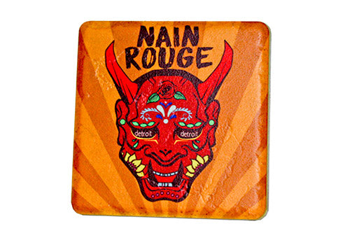Nain Rouge Porcelain Tile Coaster Coasters   