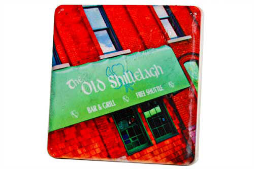 The Old Shillelagh Porcelain Tile Coaster Coasters   