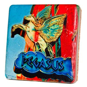 Pegasus Sign Porcelain Tile Coaster Coasters   