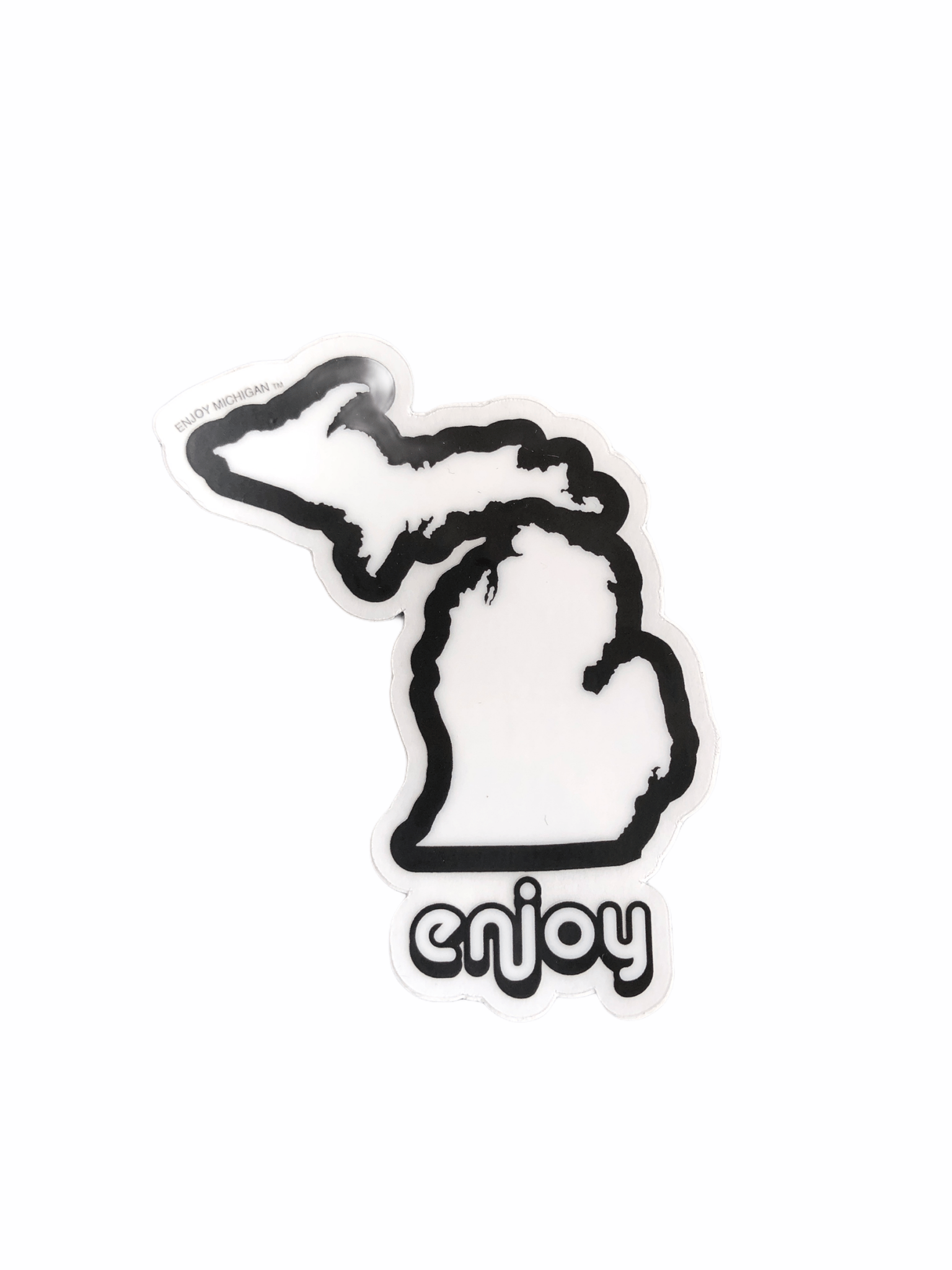 Enjoy Michigan State Decal / Black - Pure Detroit