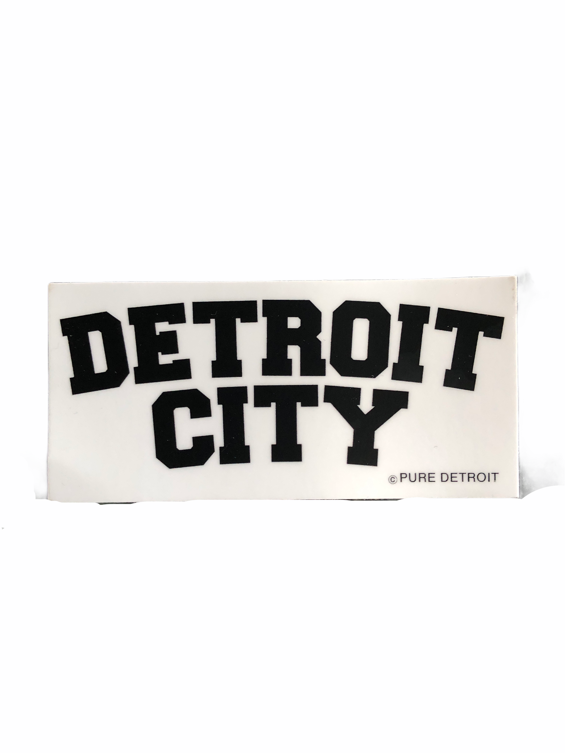 Detroit City Decal /  Black + White Decal   