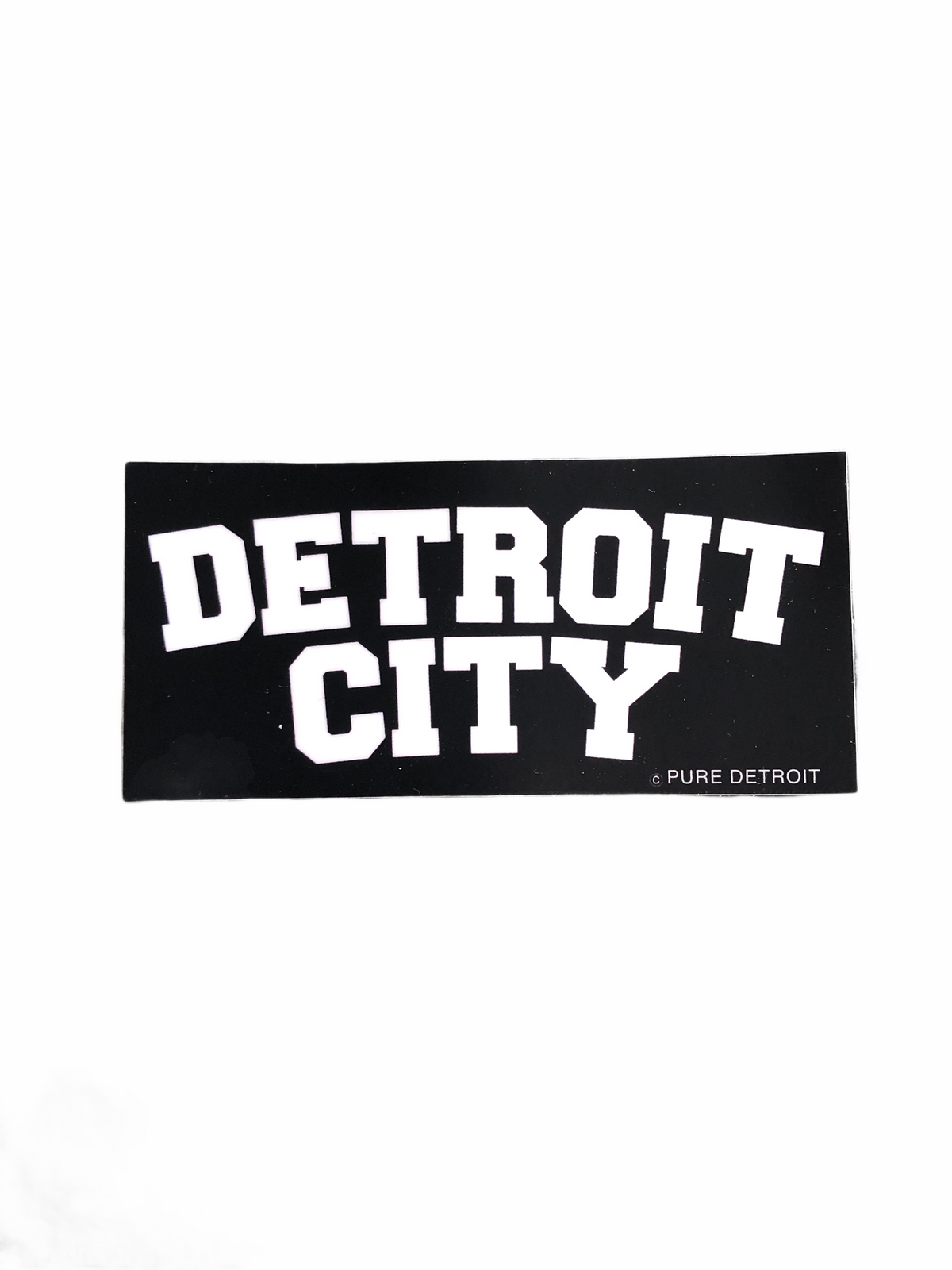 Detroit City Decal / White + Black Decal   
