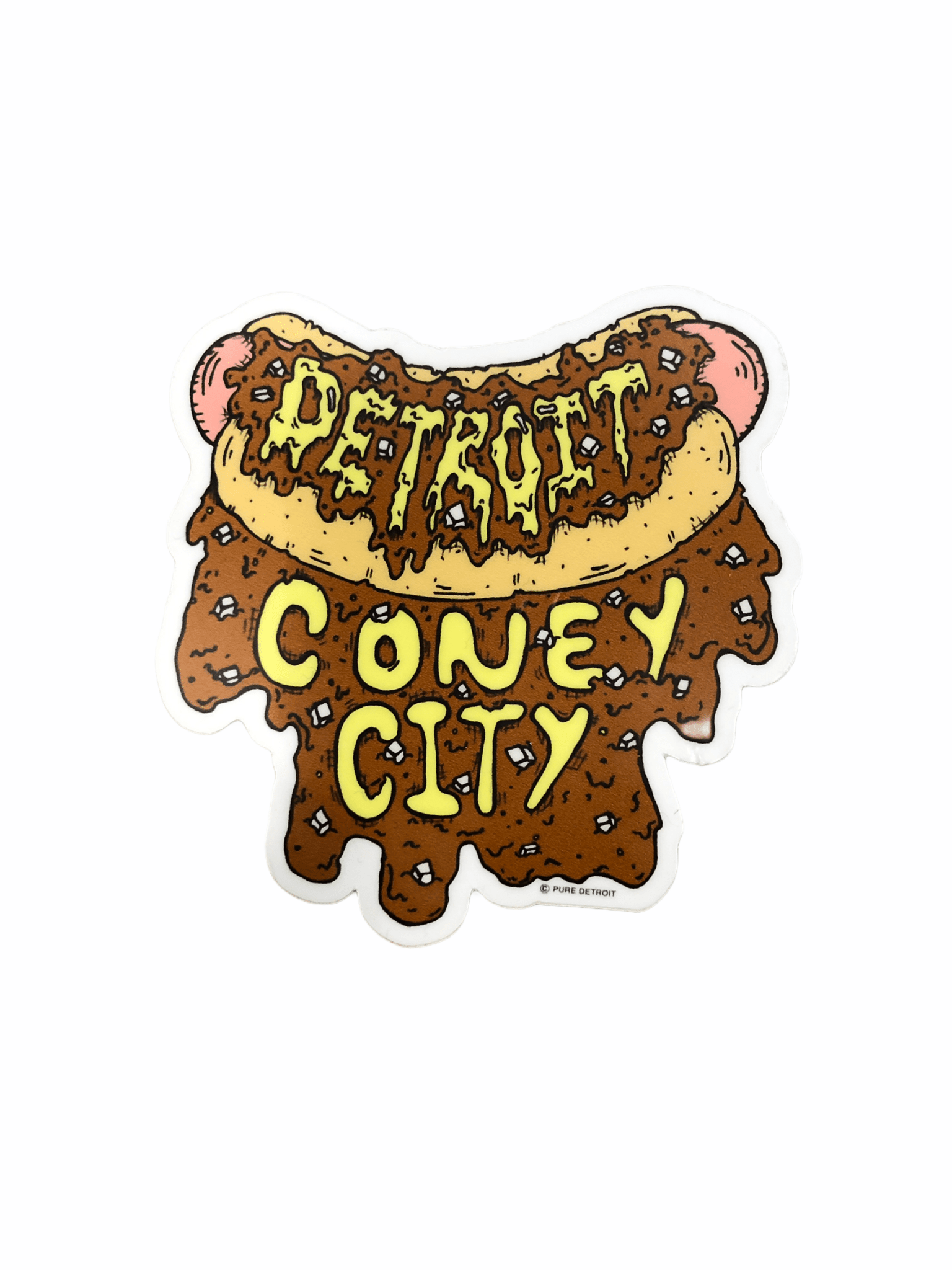 Detroit Coney City Decal Decal