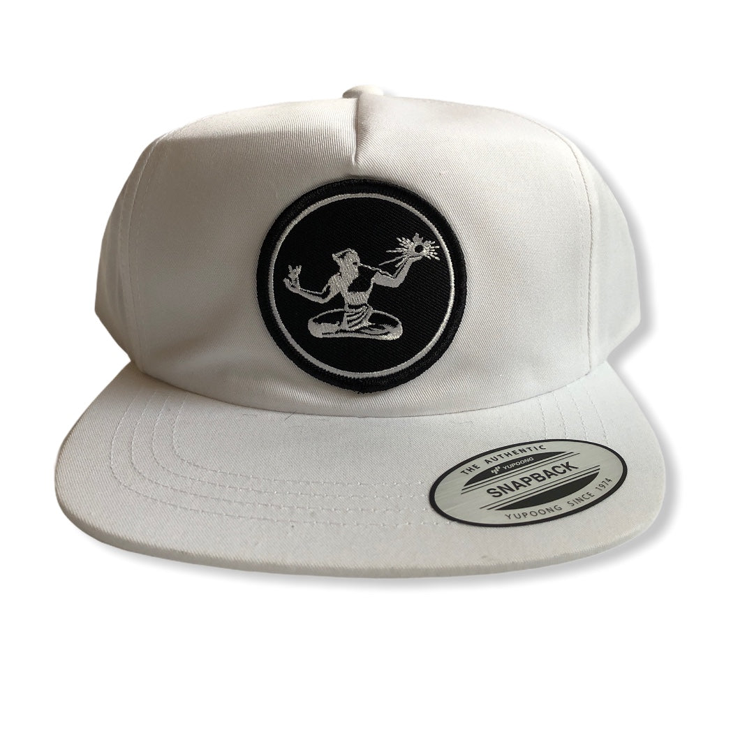 Spirit of Detroit Snapback Hat / White Hat   
