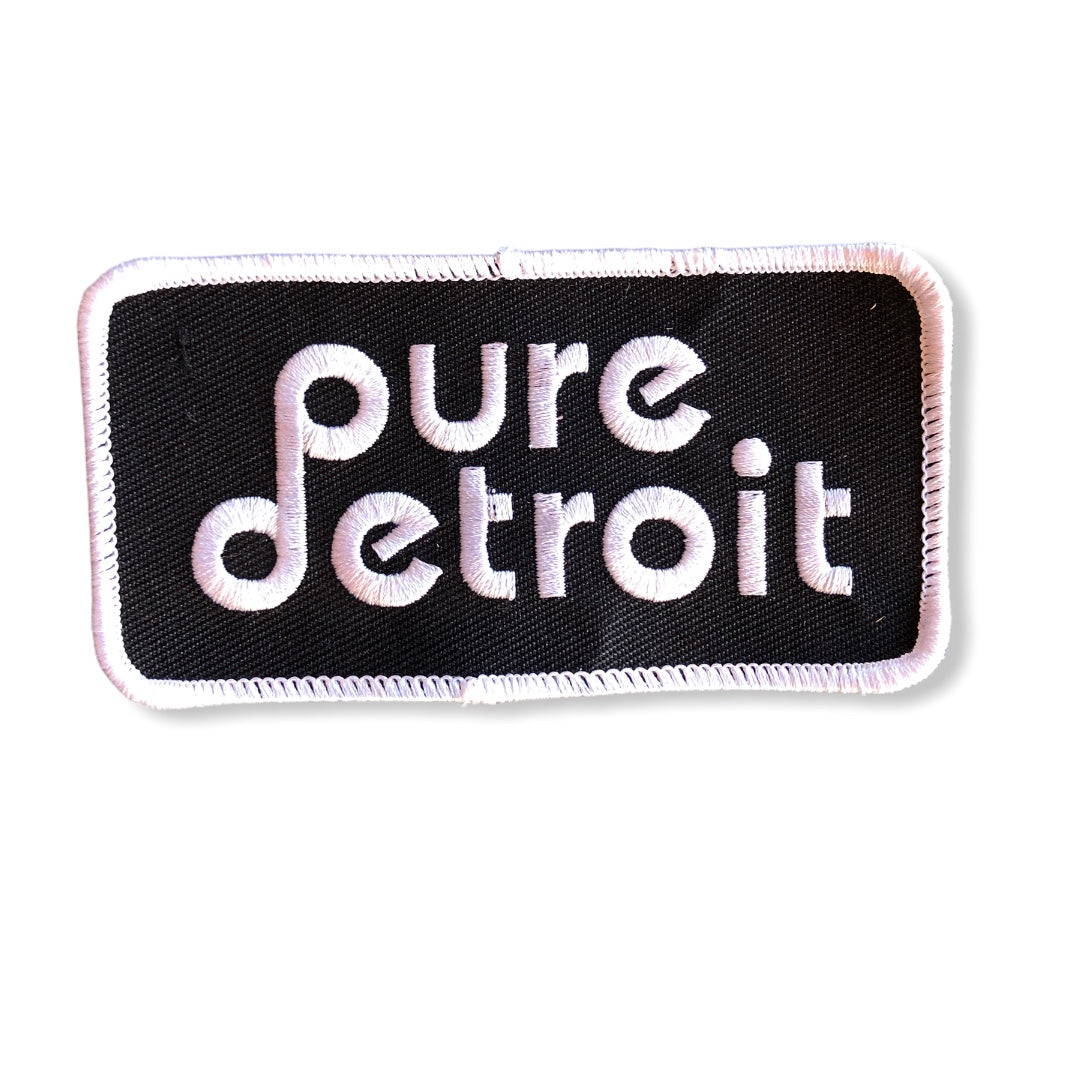 Pure Detroit Block Iron-on Patch Patch   