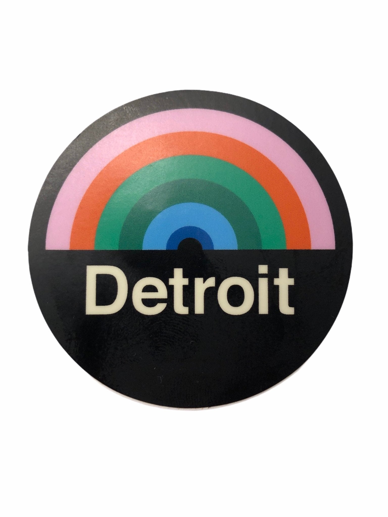 Detroit Rainbow Decal Decal