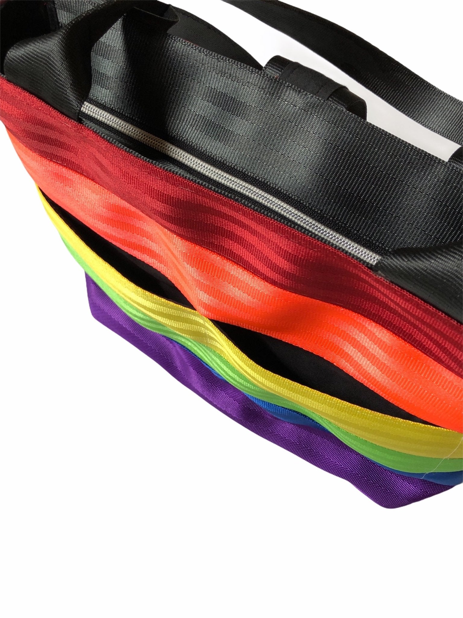 Pure Detroit OFFICIAL - Medium Ring Tote Seatbelt Bag - Rainbow Spectrum PRE ORDER Seatbelt Bags