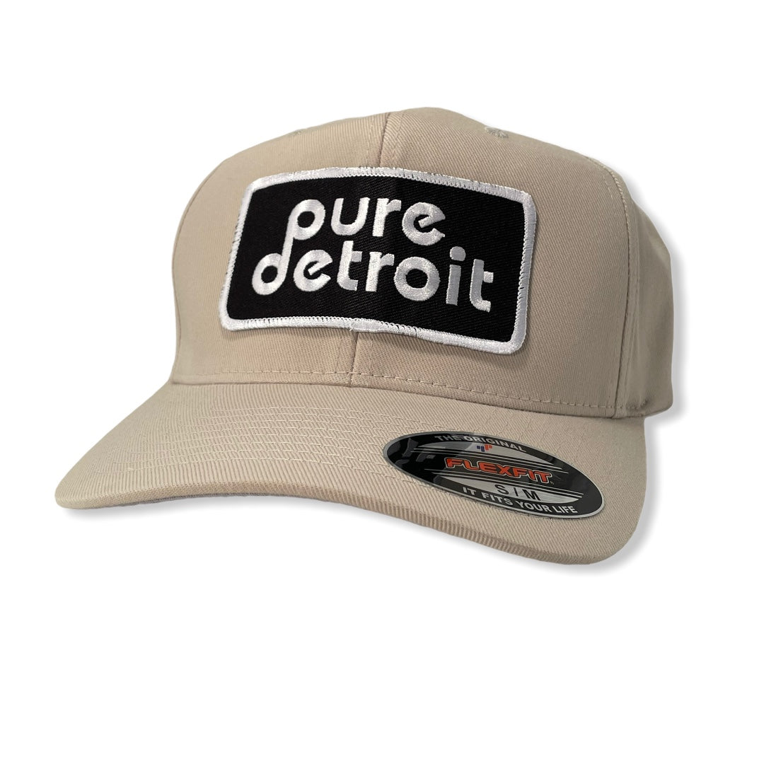 Pure Detroit Twill Flex Cap / Khaki Hat   