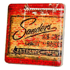 Vintage Sanders Porcelain Tile Coaster Coasters   