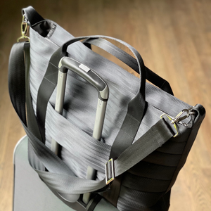 Pure Detroit OFFICIAL -  Strathmore Travel Tote Seatbelt Bag - Black PRE ORDER Seatbelt Bags   