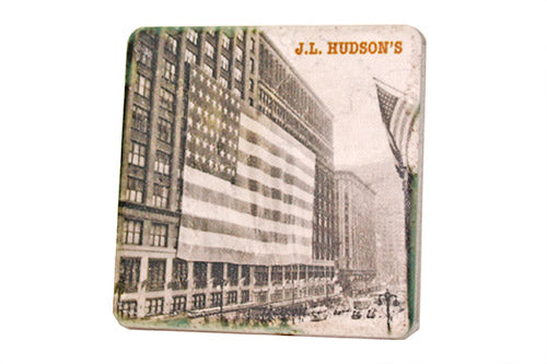 Vintage J.L Hudsons Porcelain Tile Coaster Coasters   