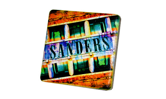 Sanders on Woodward Porcelain Tile Coaster Coasters   