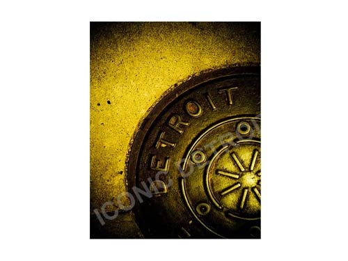 Detroit Manhole Cover Luster or Canvas Print $35 - $430 Luster Prints and Canvas Prints   