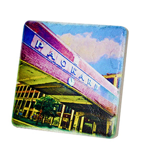 Packard Plant Bridge Porcelain Tile Coaster Coasters   