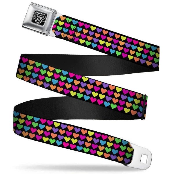 Ford Starburst Seatbelt Belt Starburst Buckle Rainbow Hearts