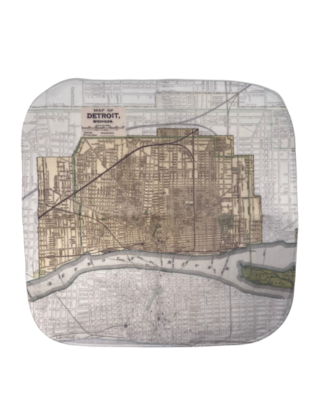 Map of Detroit Washcloth Kid's Apparel   