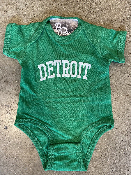 Detroit Collegiate Arch Onesie / Ocean / Baby/Newborn