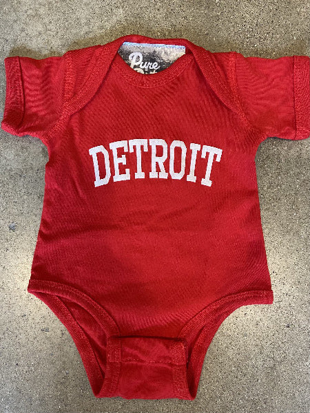 Detroit Collegiate Arch Onesie / Indigo / Baby/Newborn