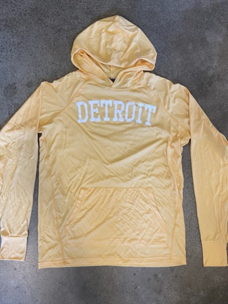 Detroit Collegiate Athletic Hooded Tee / Sunglow / Unisex Unisex Apparel   