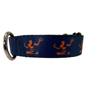 Spirit of Detroit Dog Collar / Orange + Navy Dog Collar   