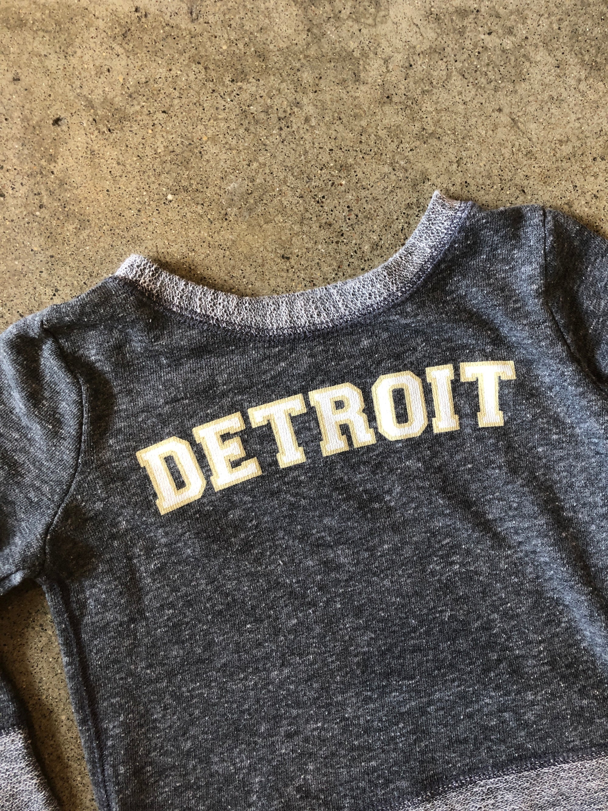 Detroit Varsity Terry Long Sleeve / Navy / Toddler Kid's Apparel   