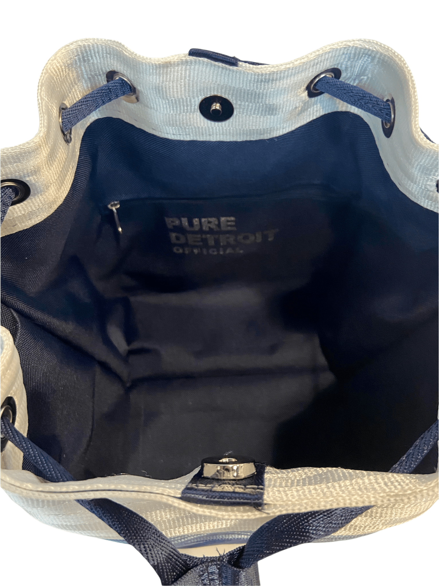 Pure Detroit OFFICIAL - Bucket Tote Seatbelt Bag - Belle Isle Spectrum PRE ORDER Seatbelt Bags