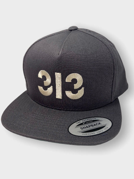 Modern 313 Snapback Hat / Cream + Charcoal Hat   