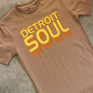 Detroit Soul Tee / Orange & Yellow + Toasted Coconut / Unisex Unisex Apparel   