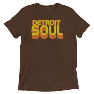Detroit Soul Unisex T-shirt - Brown Triblend  XS  