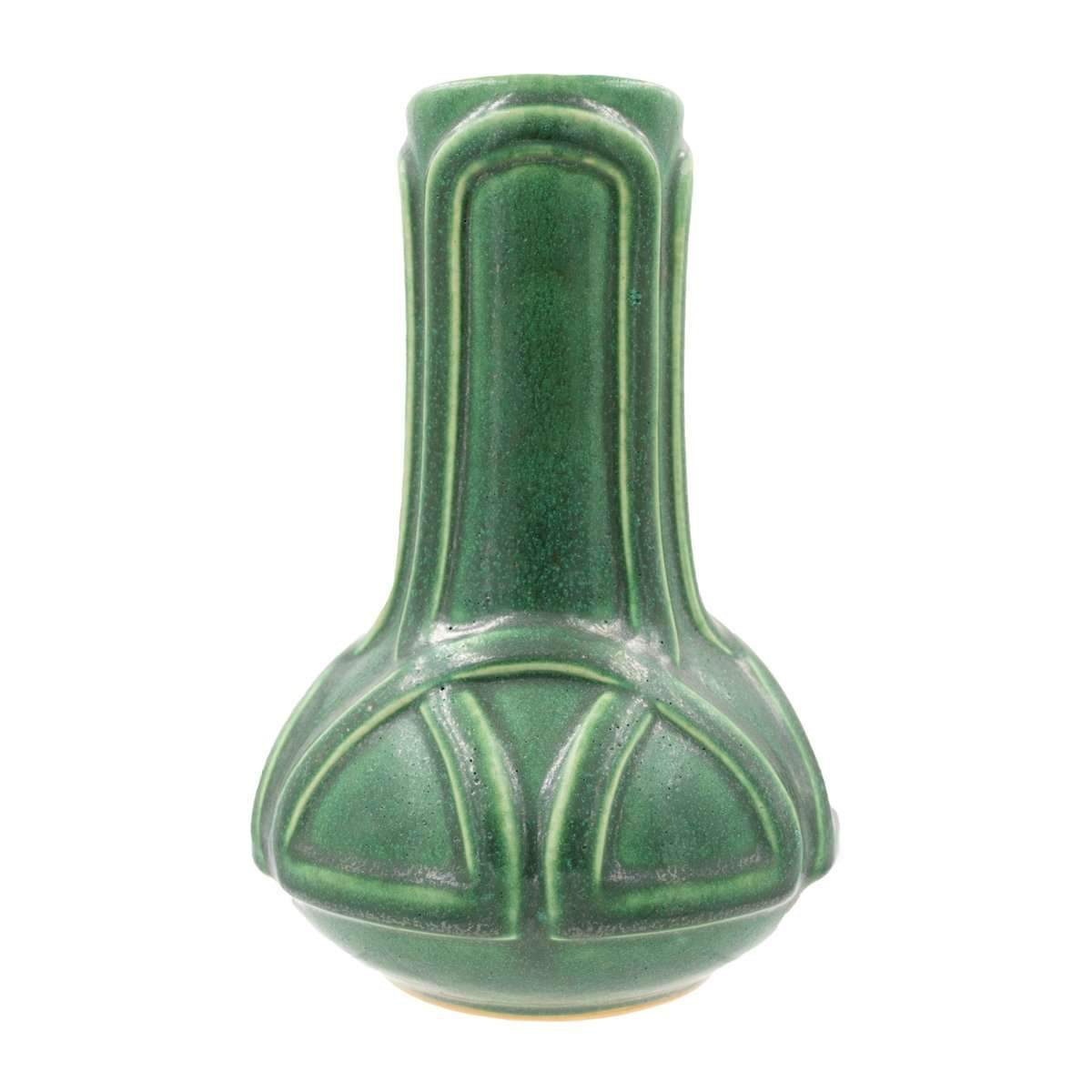 Pewabic Celtic Vase - Evergreen Pewabic Pottery   