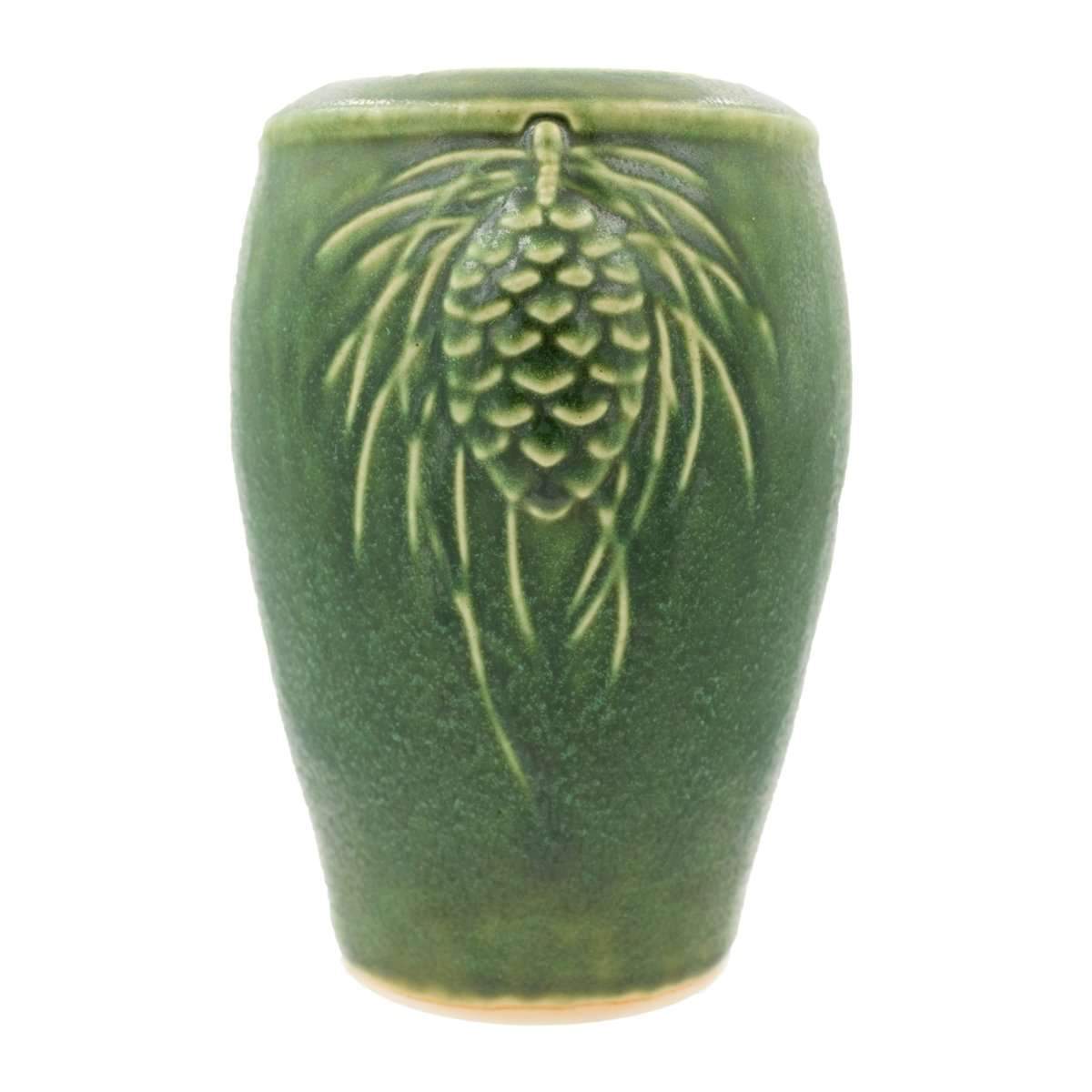 Pewabic Pine Cone Vase - Pewabic Green Pewabic Pottery   